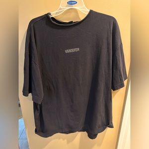 Black and Silver VQ Fit Oversized Shirt